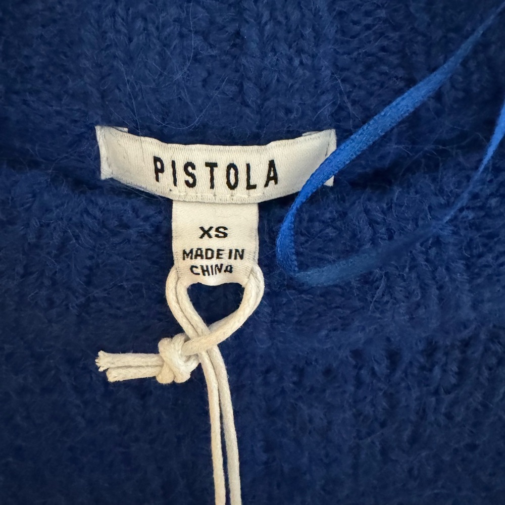 NWT- Pistola Denim ADINA SWEATER - AZURE CLARET STRIPE XS - Picture 5 of 6